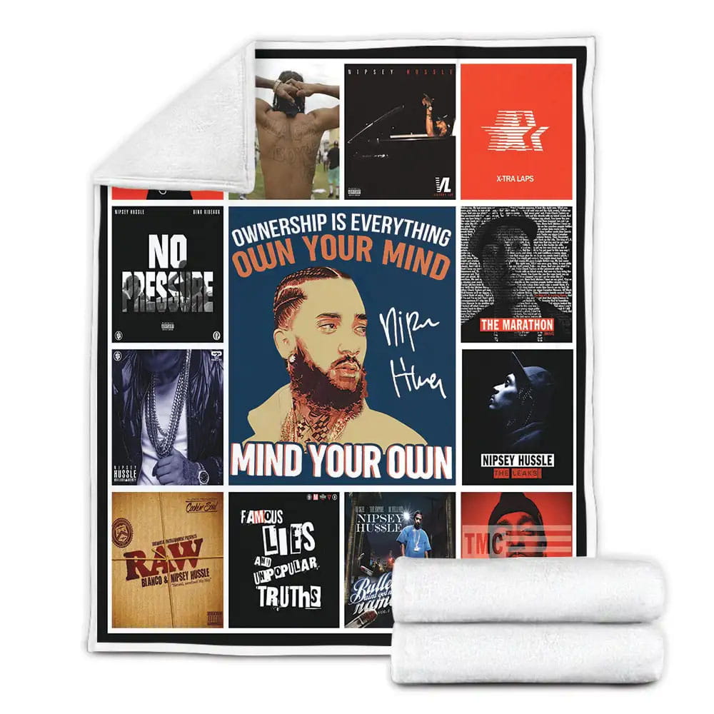 Nipsey Hussle Fleece Blanket 
