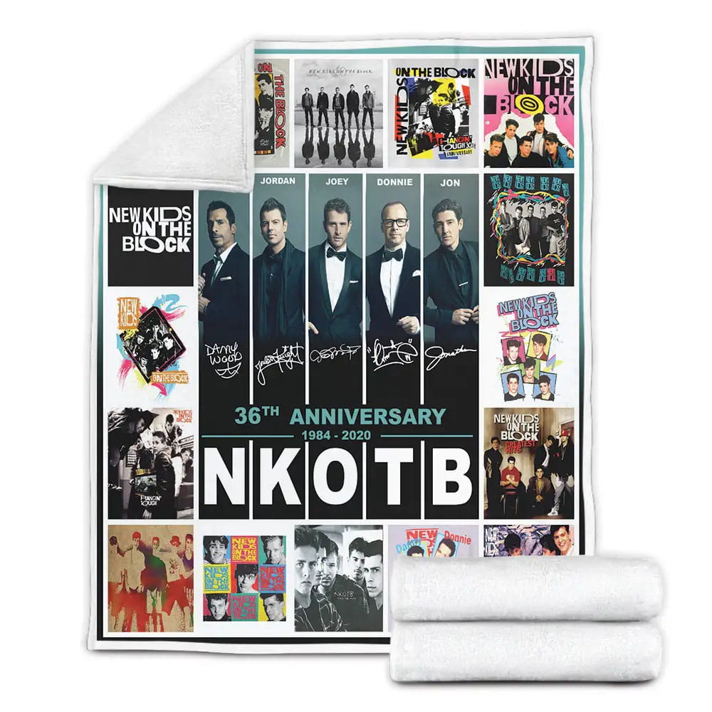NKOTB Anniversary Fleece Blanket Gift For Wife Husband