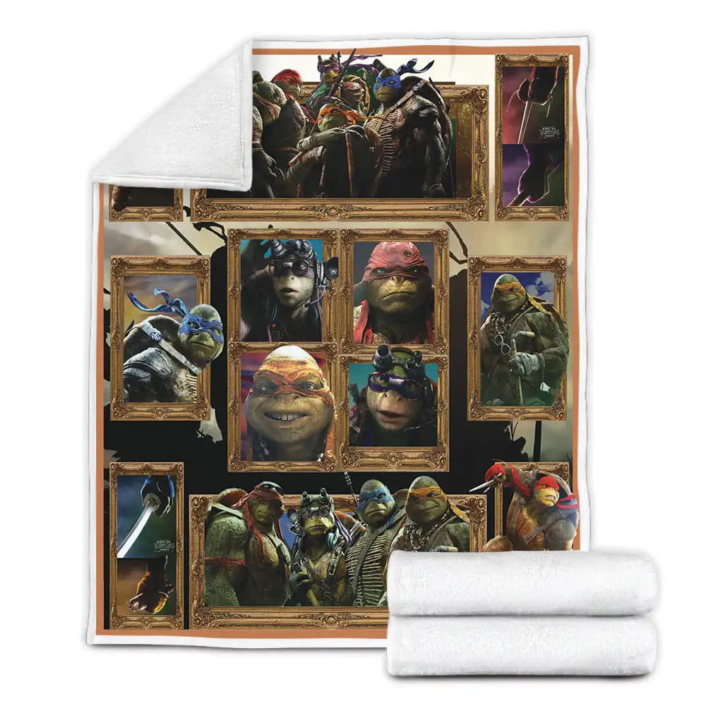 Ninja Turtles Fleece Blanket Gift For Wife Husband