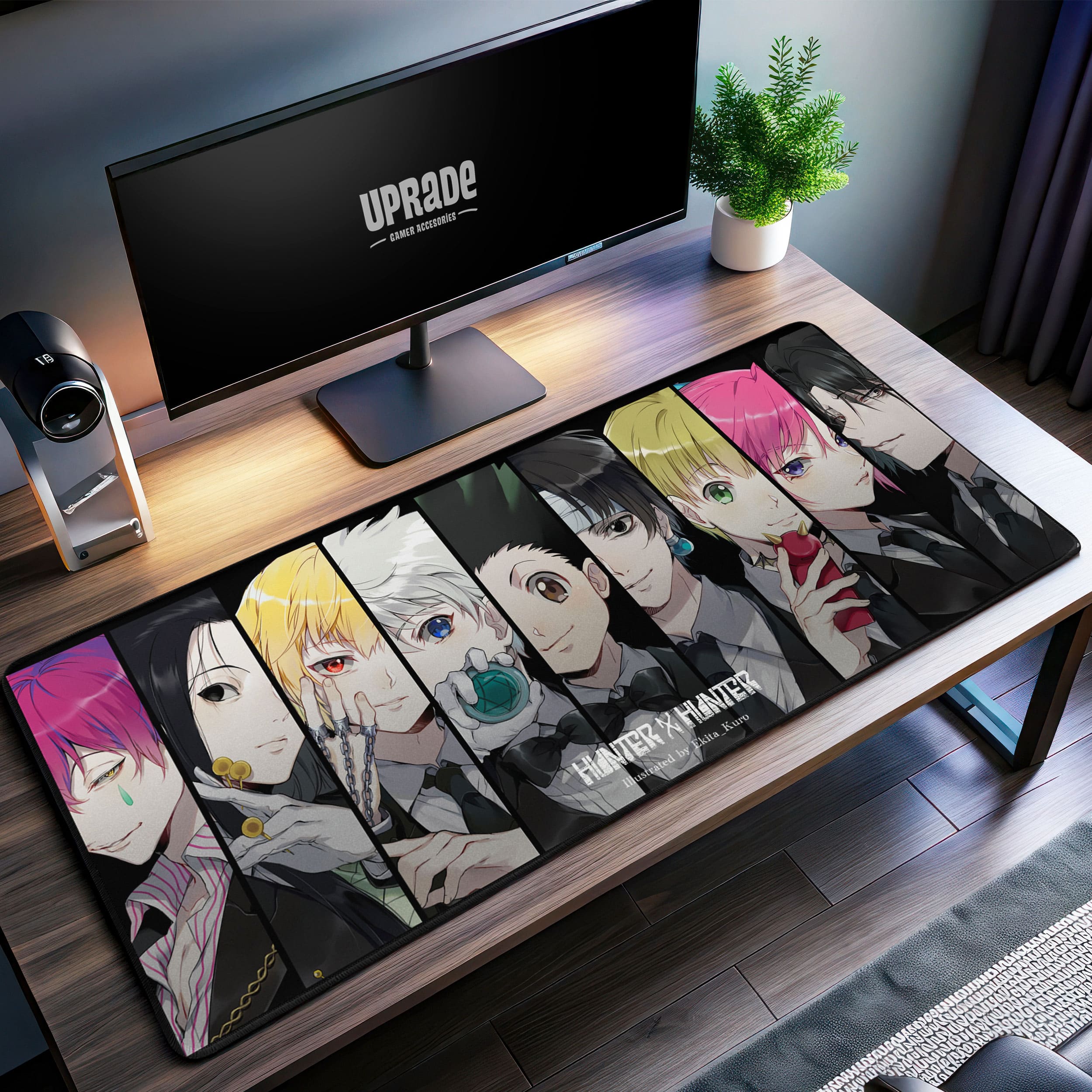 Allleftout Elite Hunters Desk Mat, Hunter X Hunter Mouse Pad