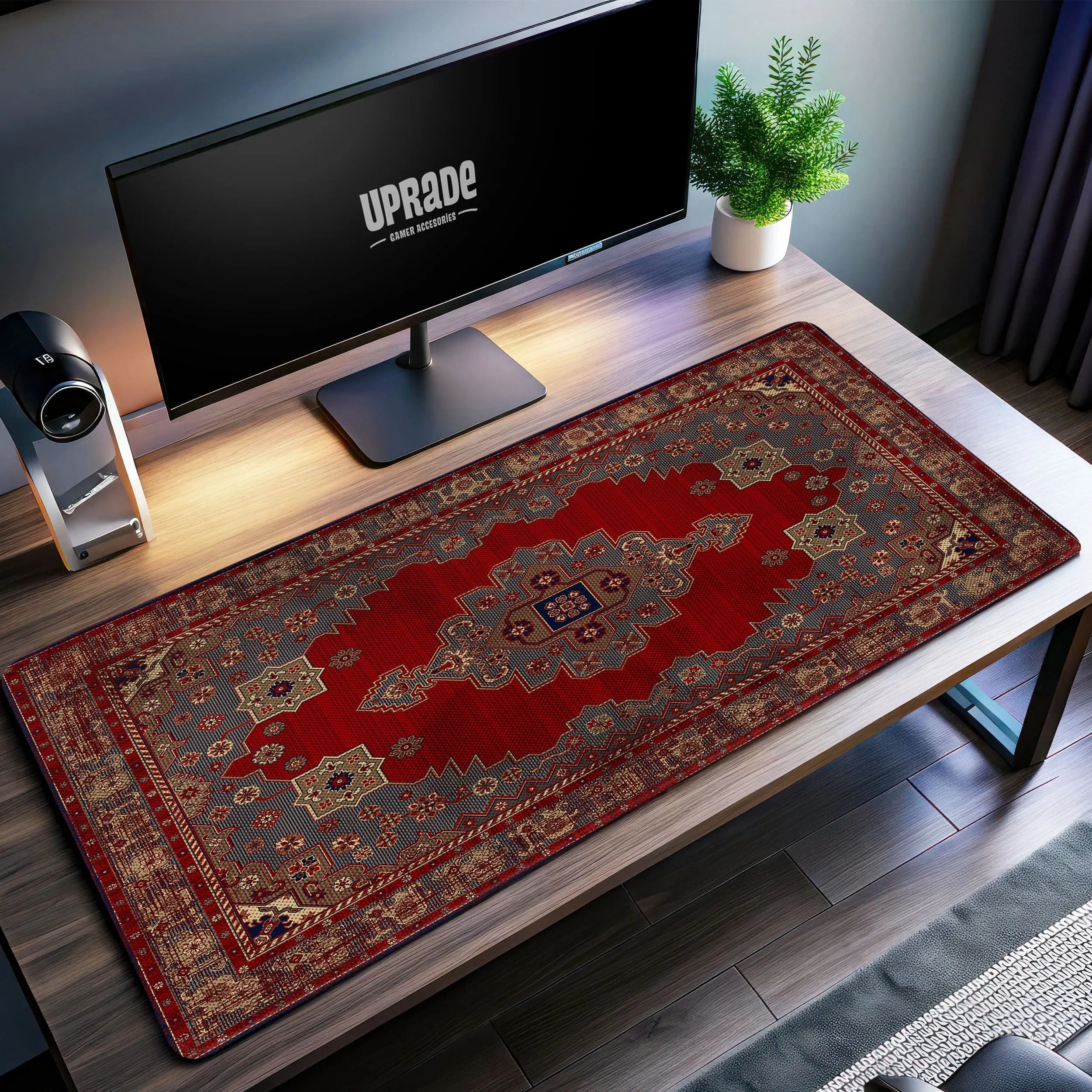 Allleftout Persian Carpet Desk Mat, Vintage Rug Mouse Pad