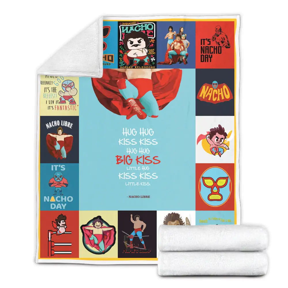 Nacho Libre Fleece Blanket Gift For Wife Husband