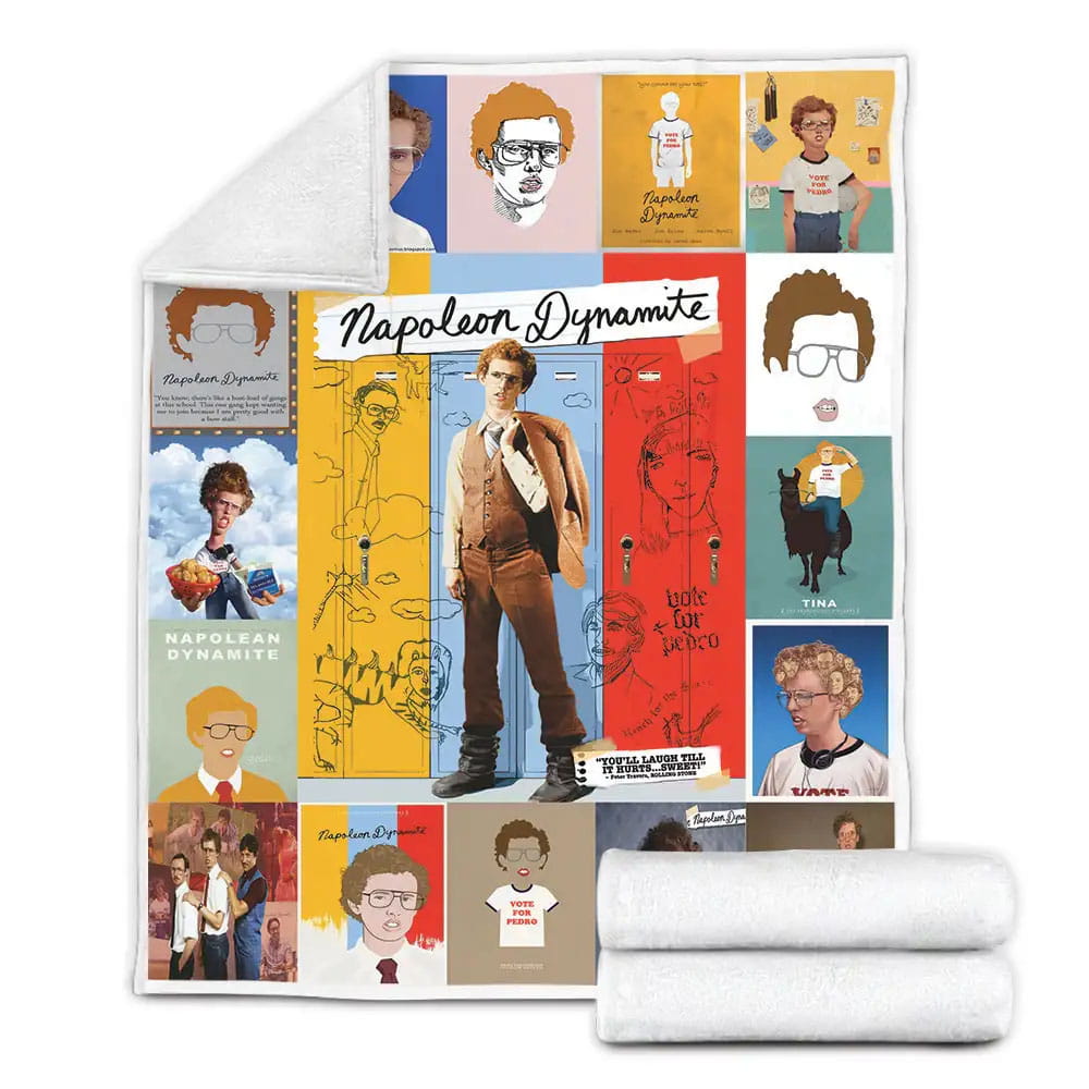 Napoleon Dynamite Fleece Blanket Gift For Mothers Day Fathers Day