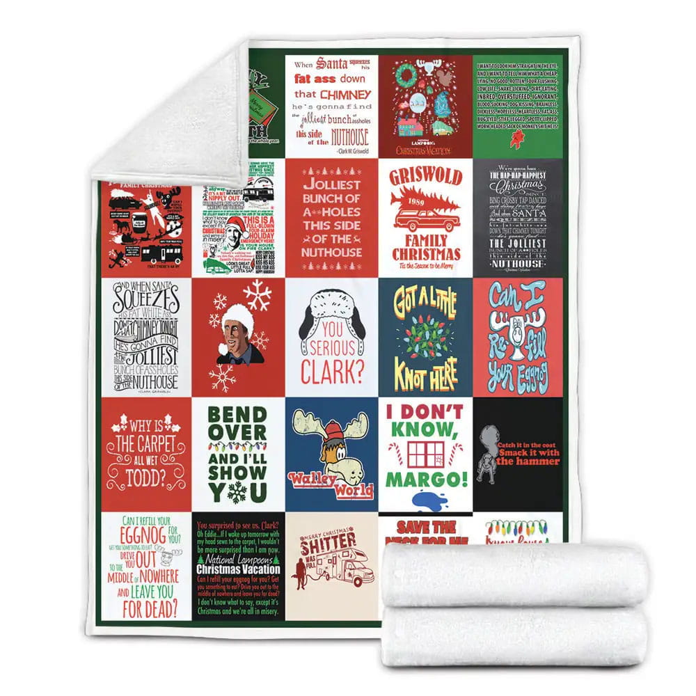 National Lampoons Christmas Vacation Fleece Blanket Gift For Besties