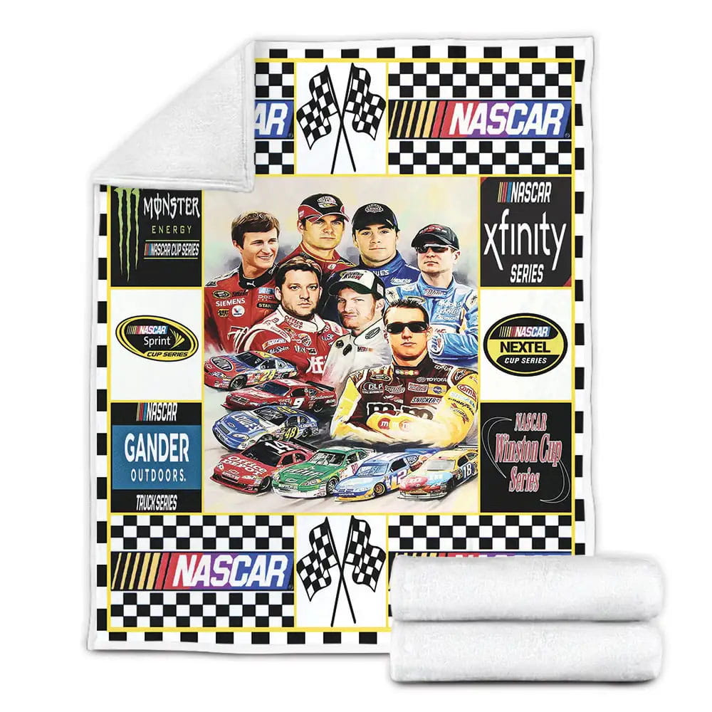 Nascar All-Star Race Fleece Blanket Gift For Mothers Day Fathers Day