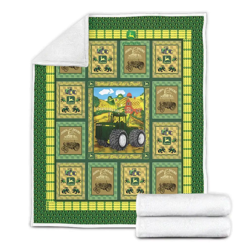 My Tractor Fleece Blanket Gift For Birthday Halloween Christmas