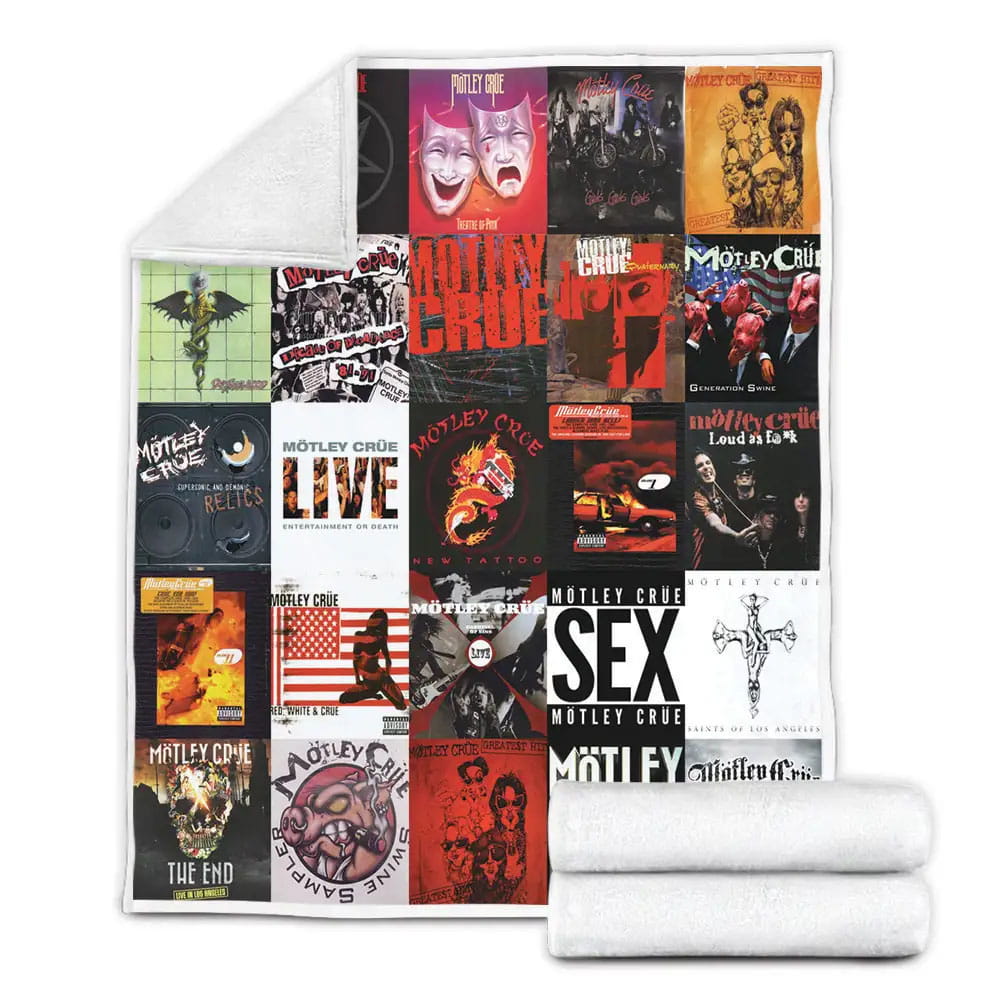 Motley Crue Fleece Blanket Gift For Wife Husband