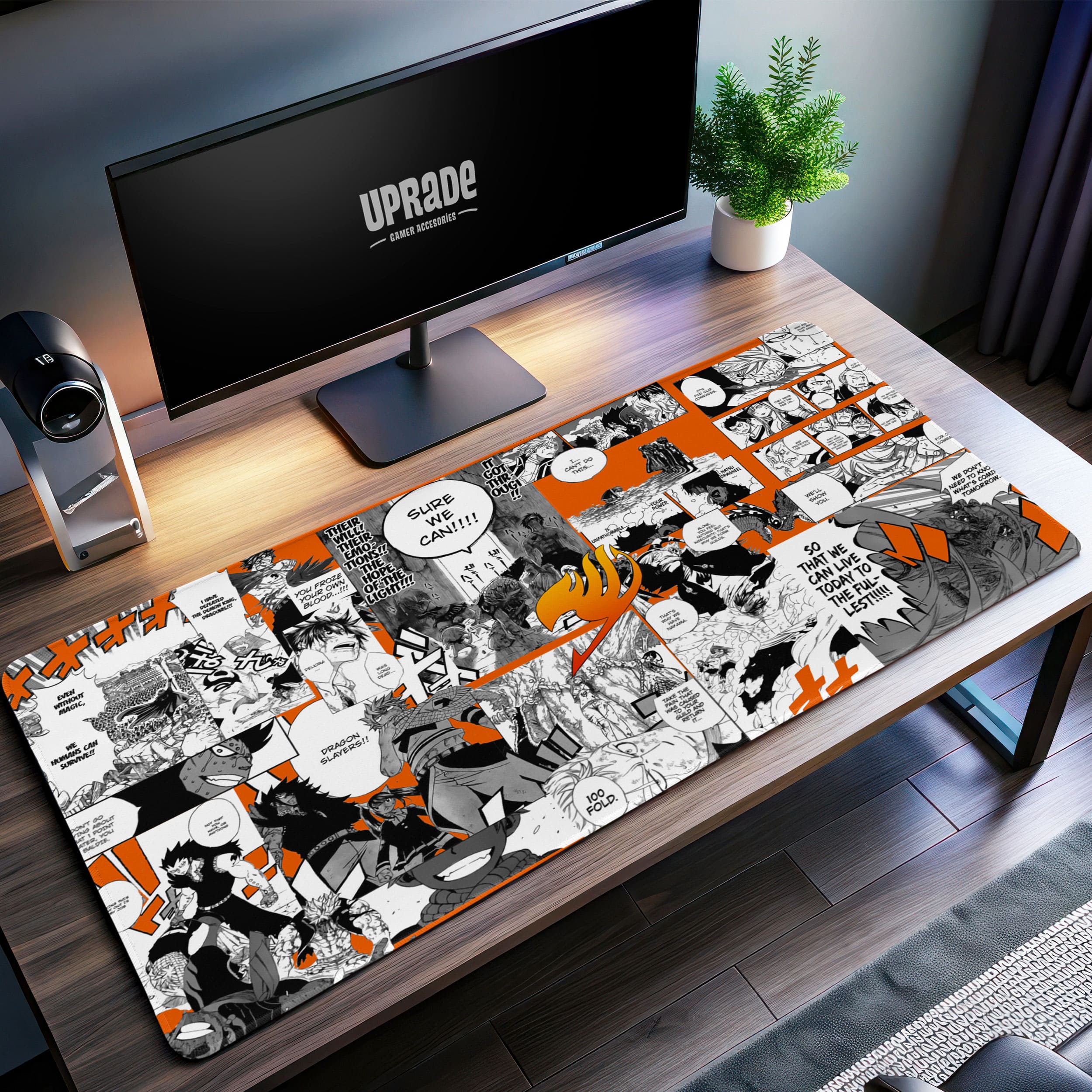 Allleftout Fairy Tail Manga Collage Desk Mat, Guild Adventure Mouse Pad