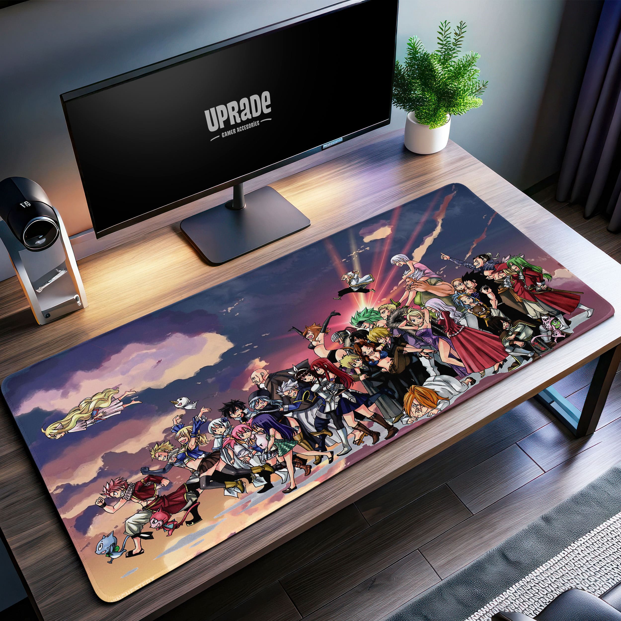 Allleftout Fairy Tail Ultimate Guild Desk Mat, Anime Cast Mouse Pad