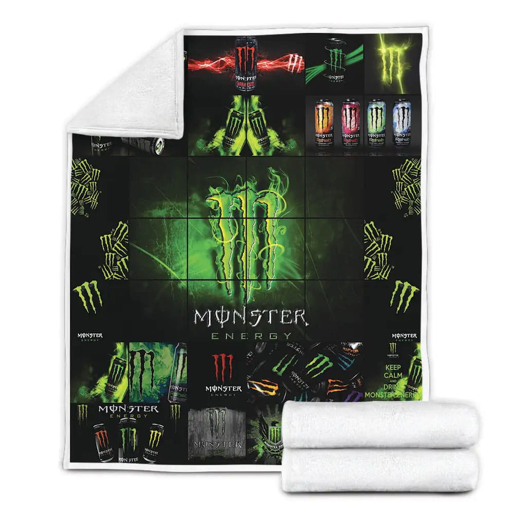 Monster Energy Fleece Blanket Gift For Mothers Day Fathers Day