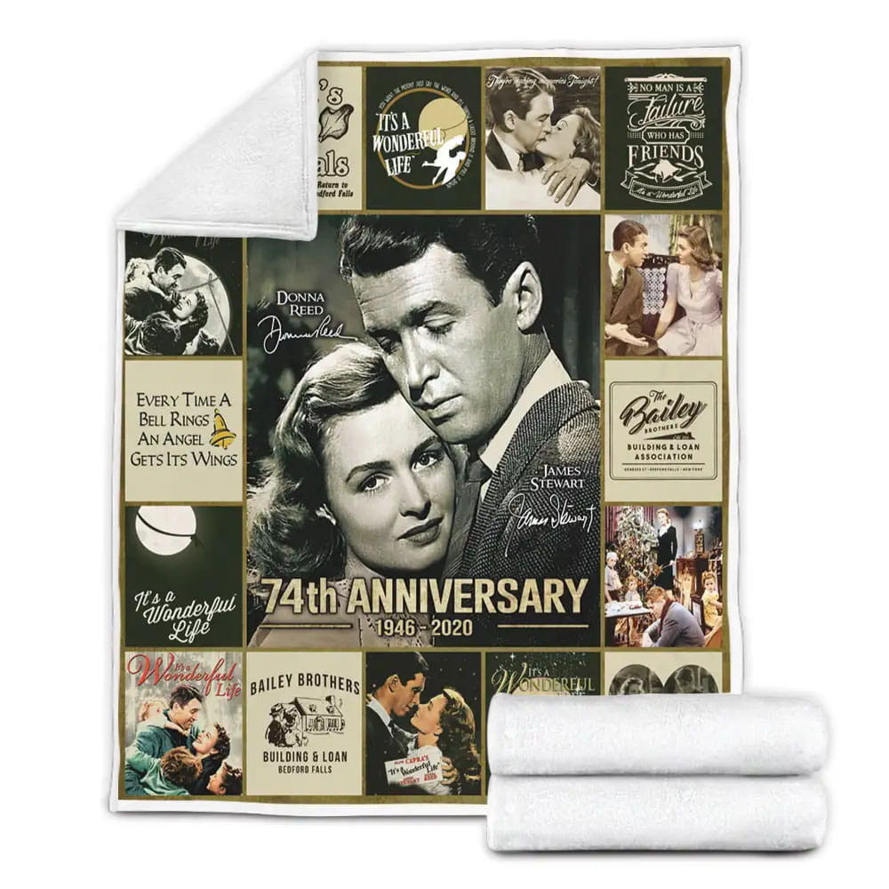 Its A Wonderful Life Fleece Blanket Gift For Wife Husband