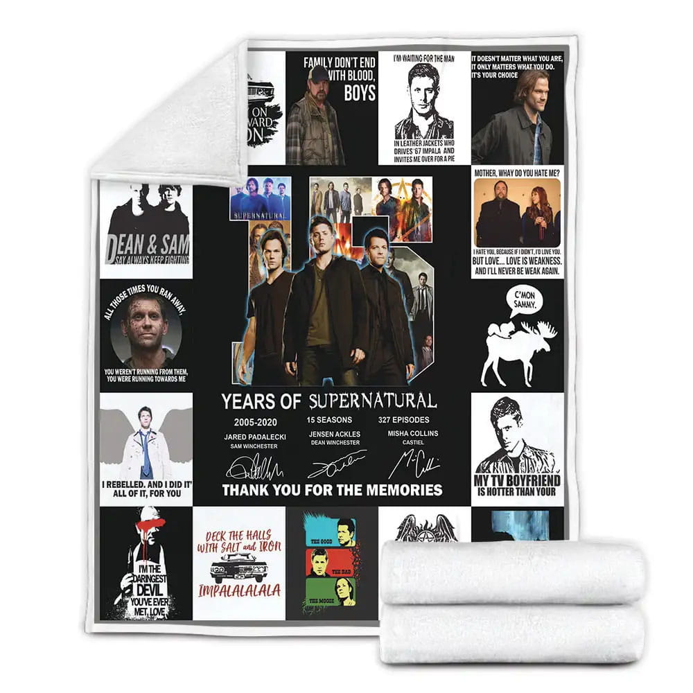 Supernatural Fleece Blanket Gift For Besties