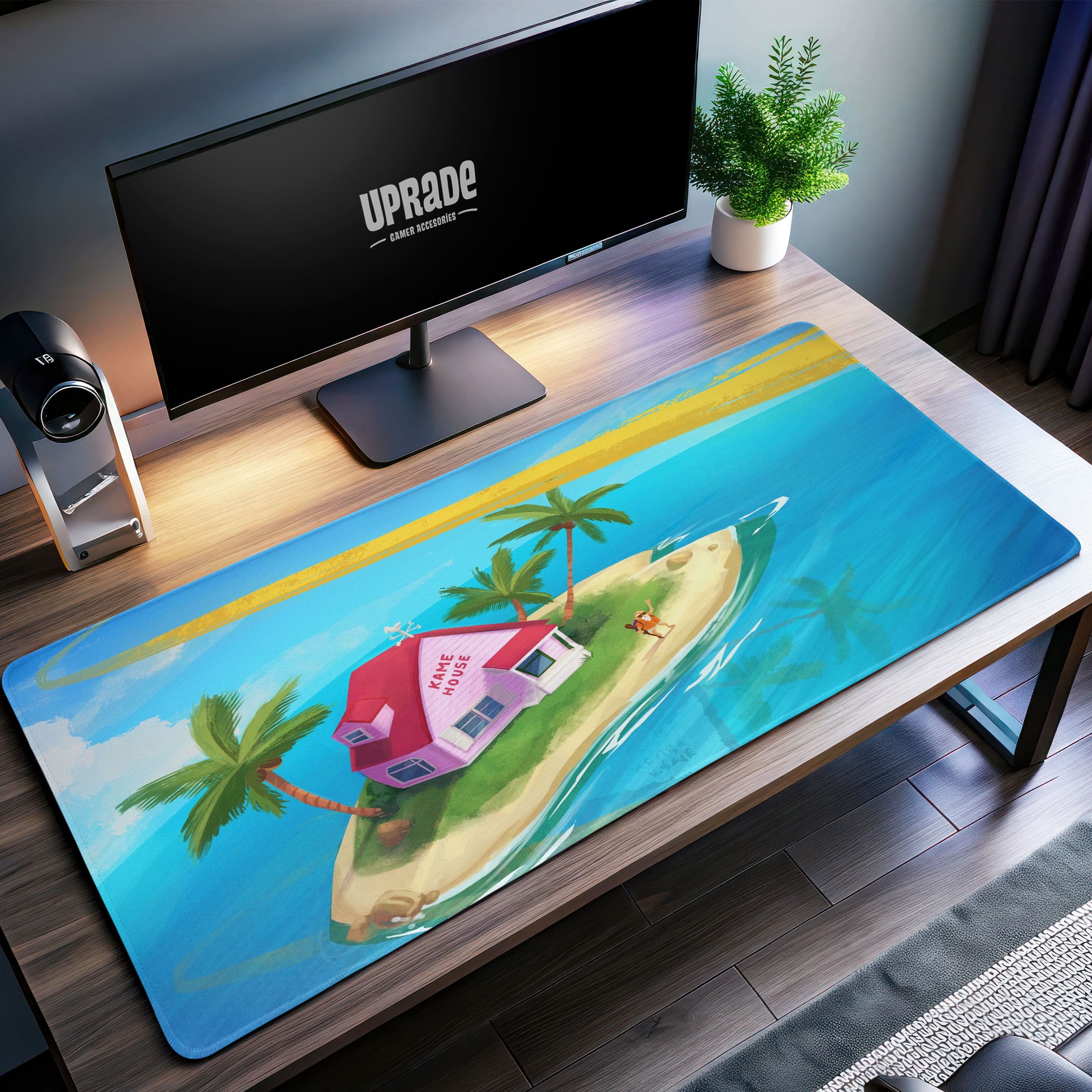 Allleftout Kame House Island Desk Mat, Dragon Ball Z Mouse Pad