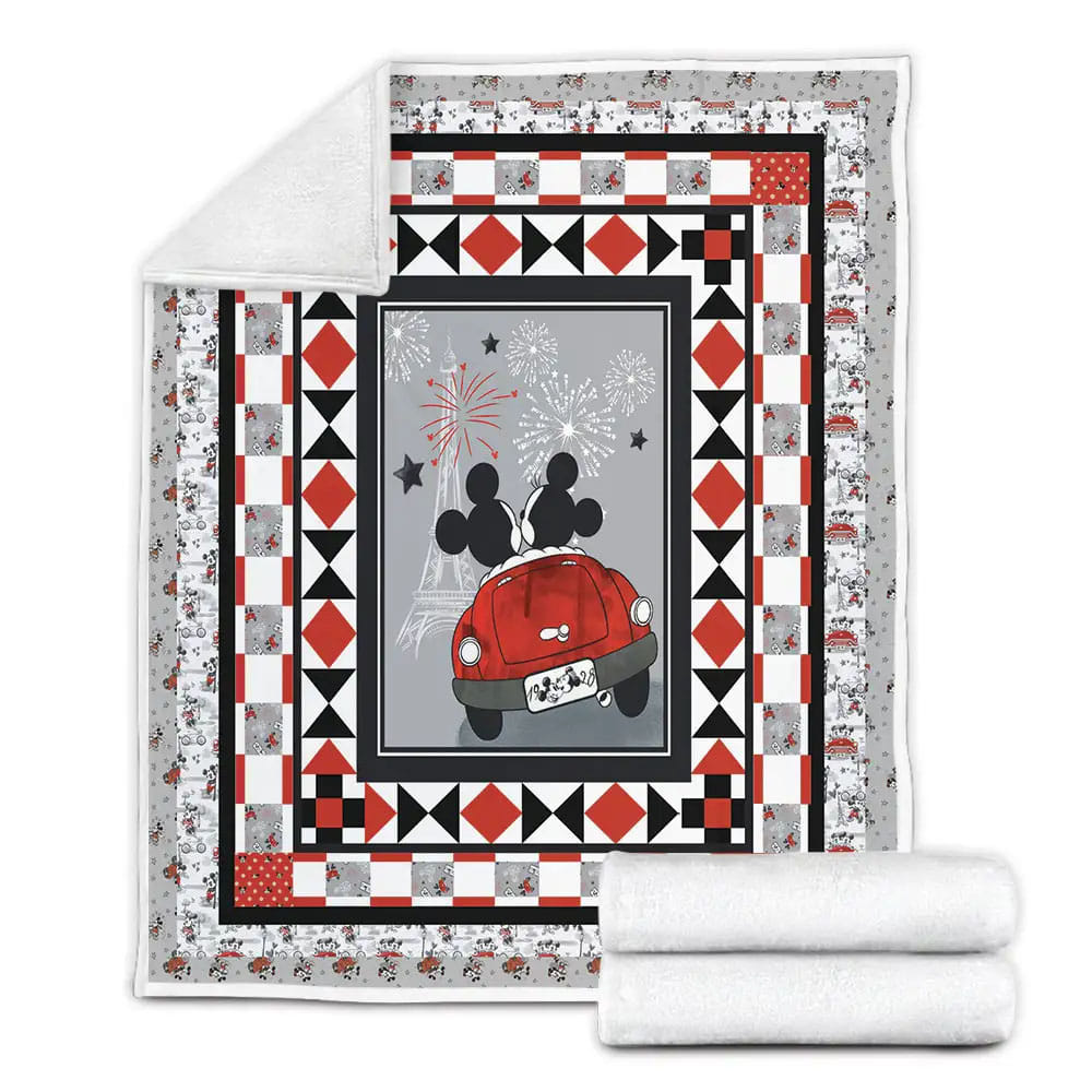 Mickey Mouse Fleece Blanket Gift For Wife Husband