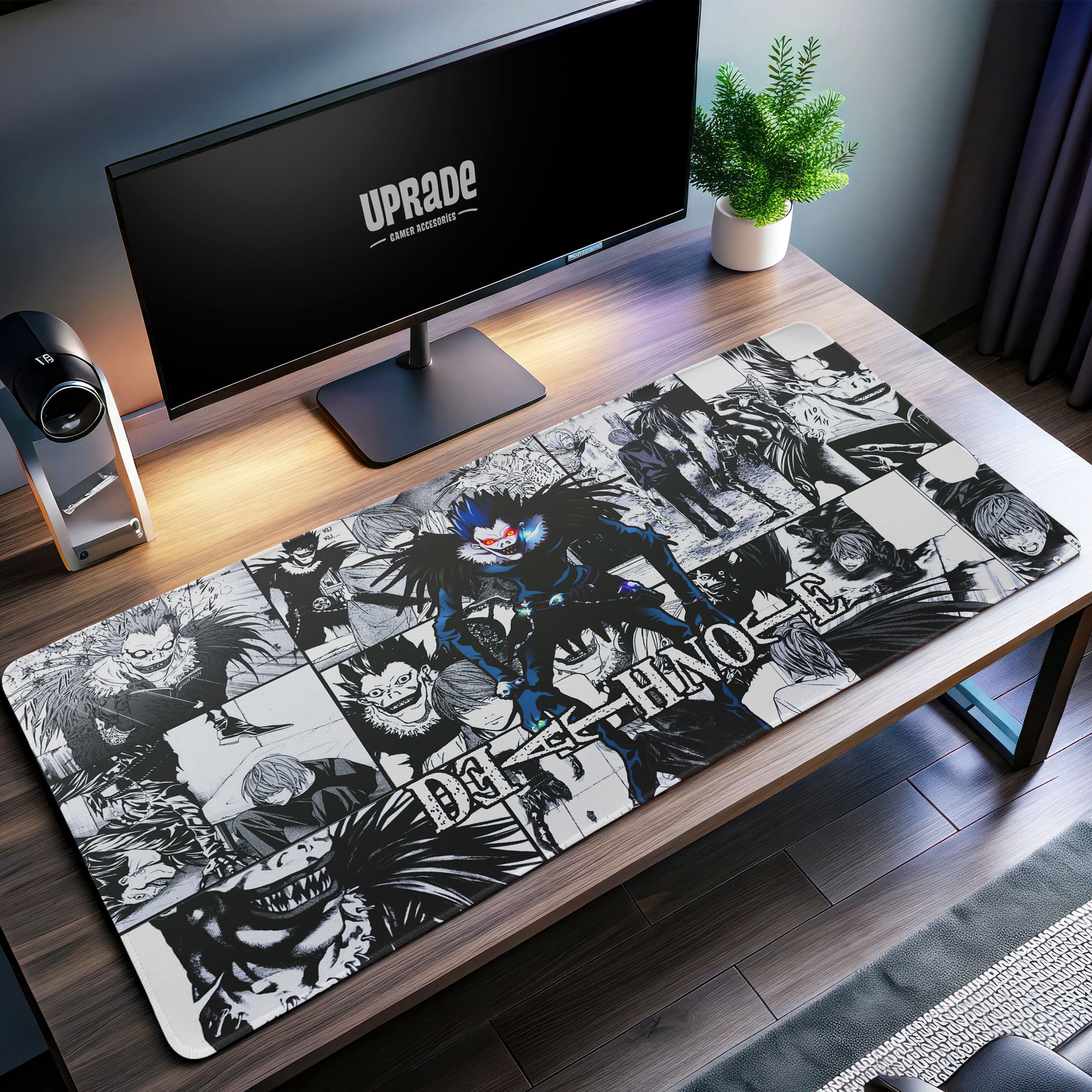 Allleftout Ryuk Manga Collage Desk Mat, Death Note Inspired Mouse Pad