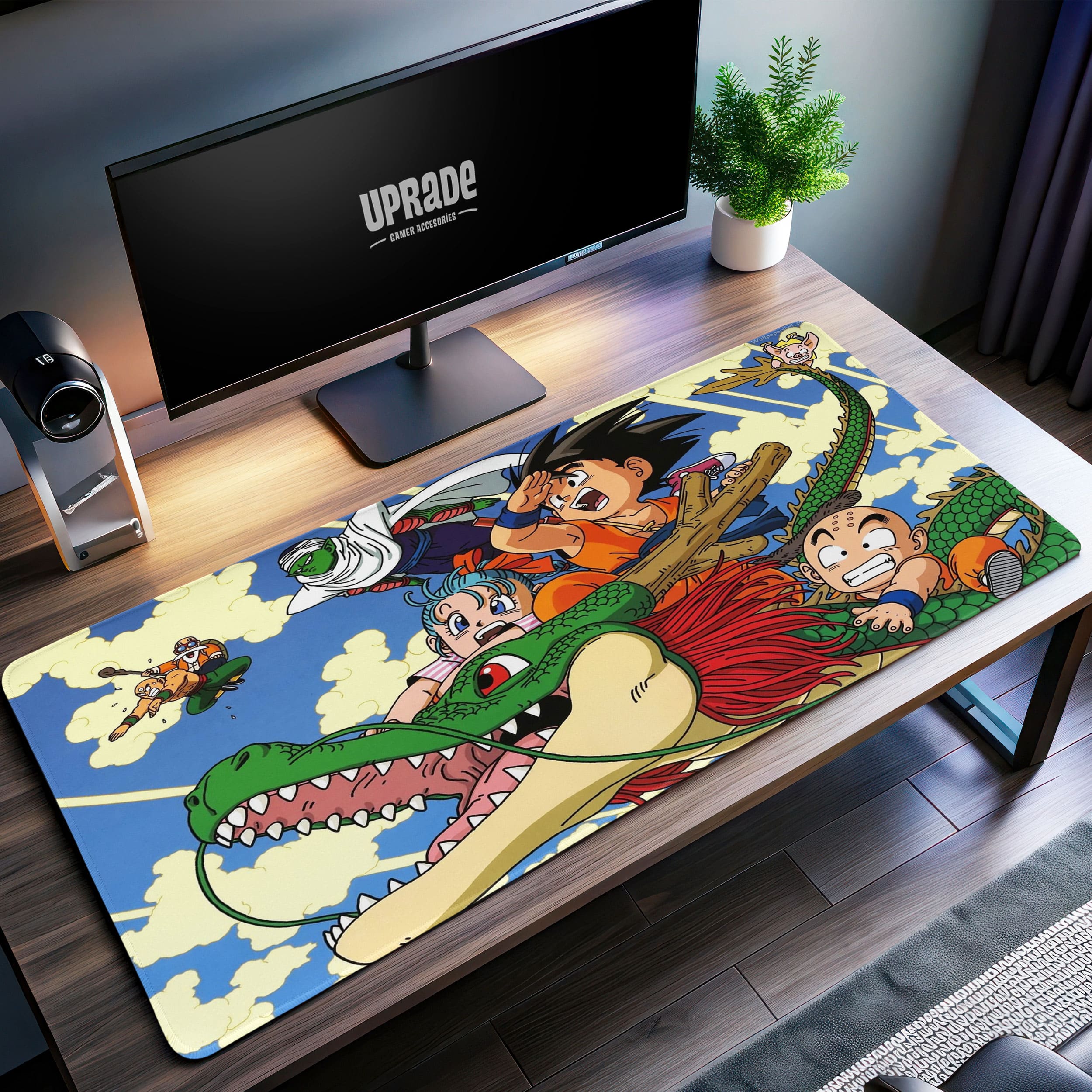Allleftout Dragon Adventure Desk Mat, Dragon Ball Z Inspired Mouse Pad