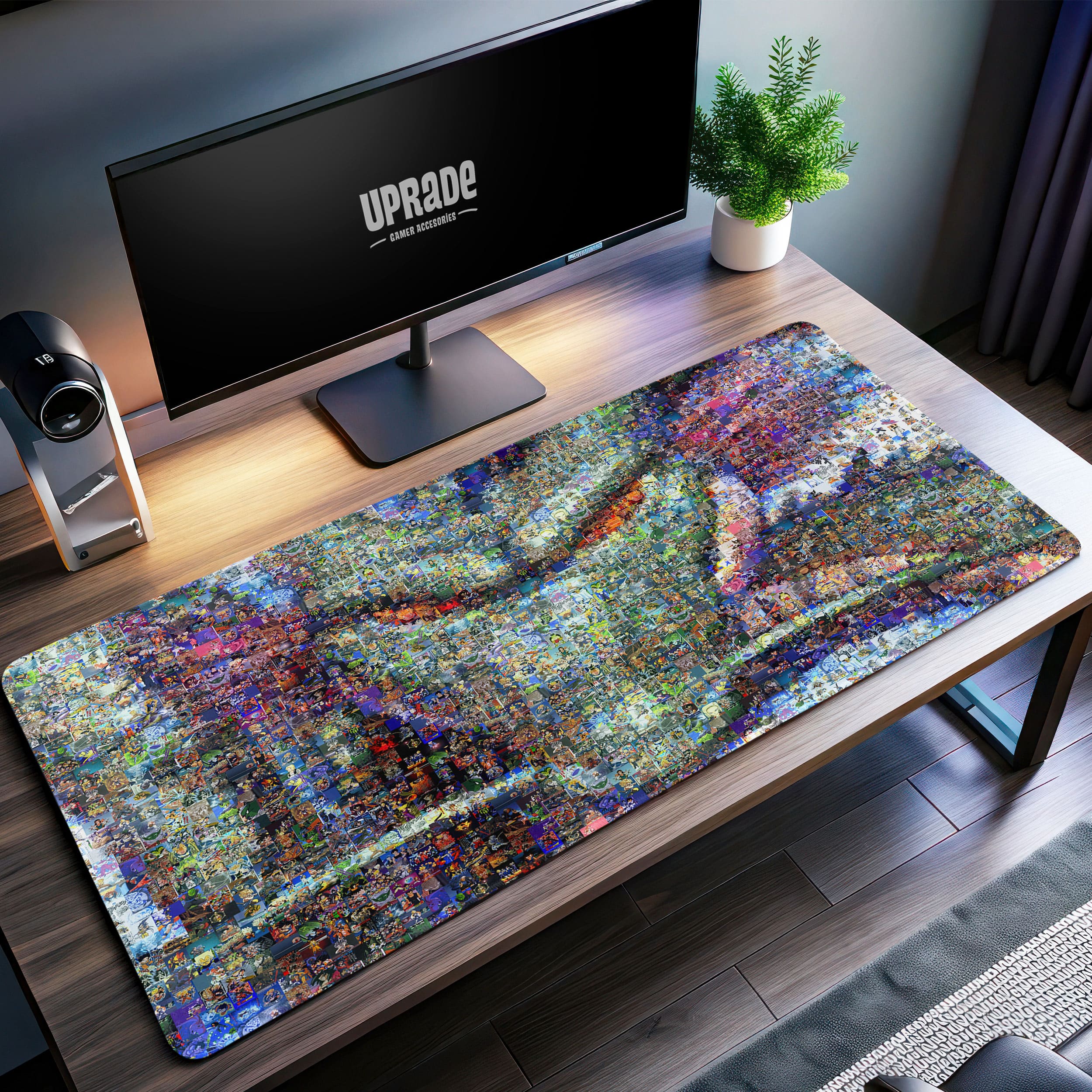 Allleftout Dragon Ball Z Collage Desk Mat, Epic Character Mosaic Mouse Pad