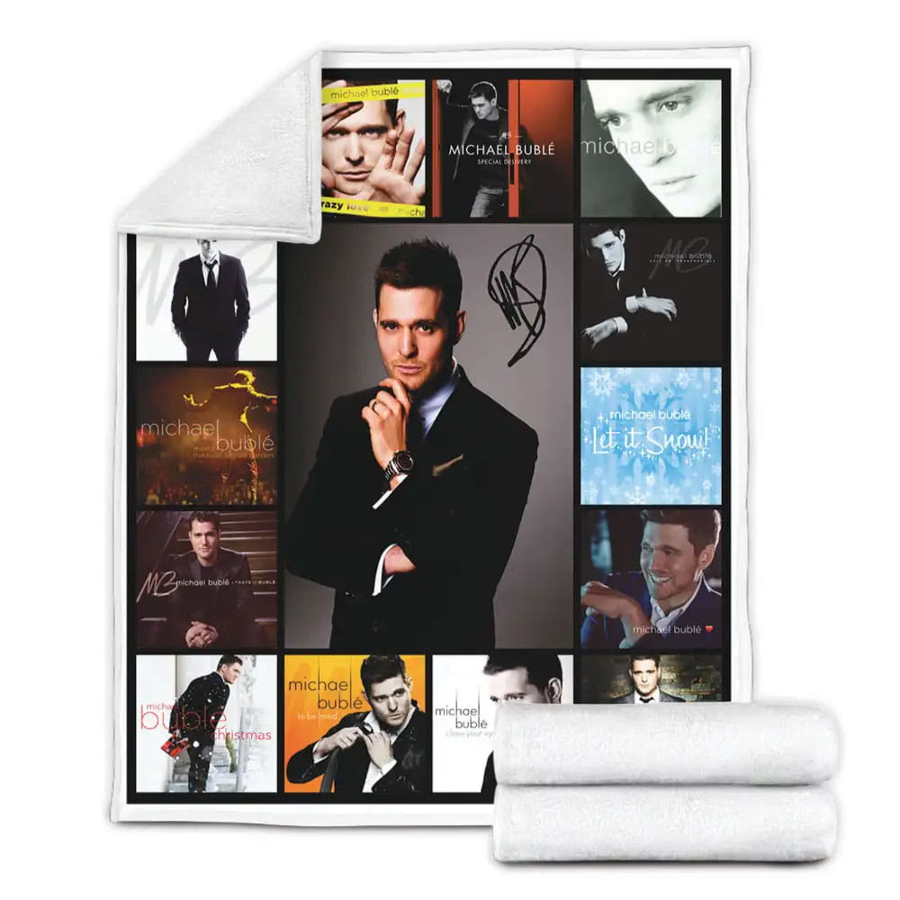 Michael Buble Fleece Blanket Gift For Birthday Halloween Christmas