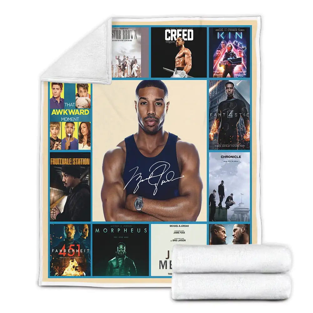 Michael B. Jordan Fleece Blanket Gift For Wife Husband