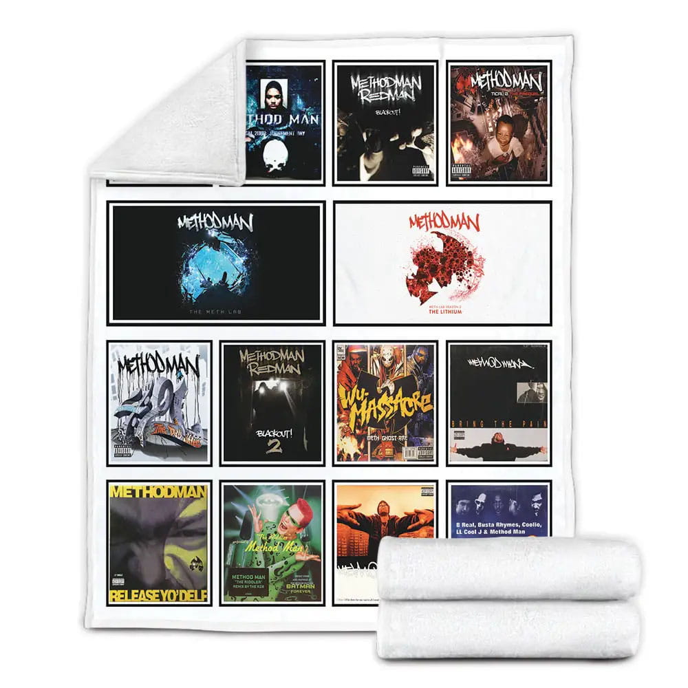 Method Man Album Covers Fleece Blanket 