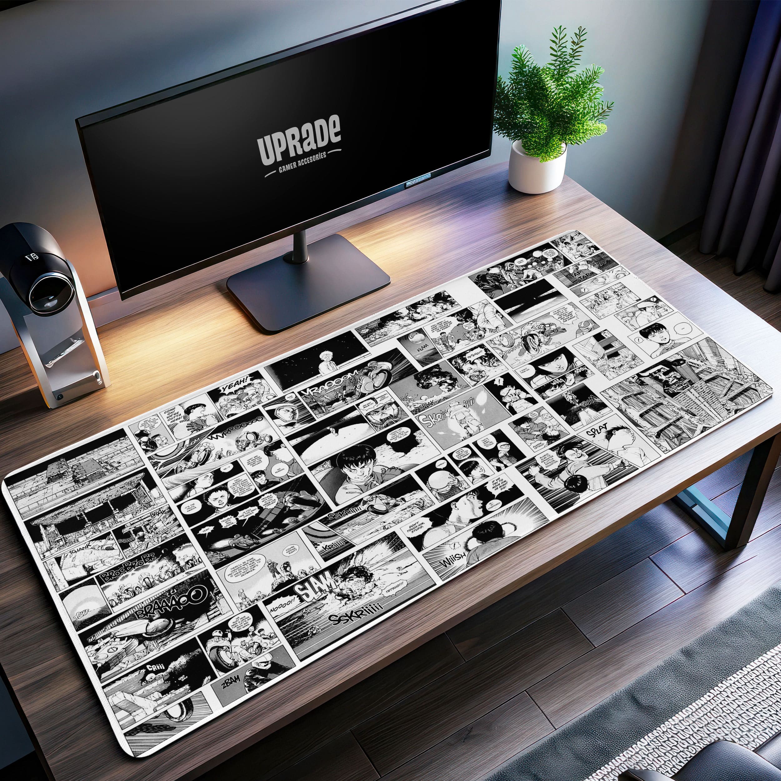 Allleftout Manga Collage Desk Mat, Akira Anime Mouse Pad