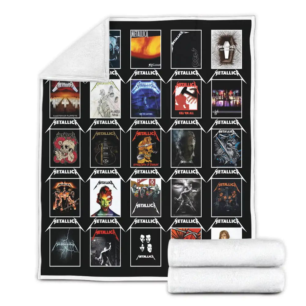 Metallica Albums Fleece Blanket 