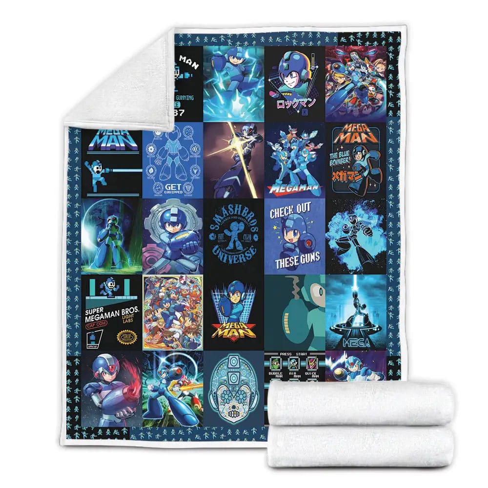 Mega Man Fleece Blanket Gift For Besties