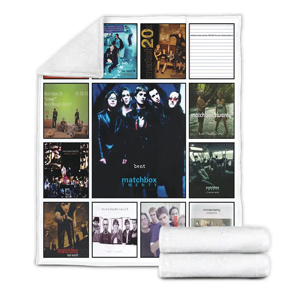 Matchbox Twenty Singles Albums Fleece Blanket Gift For Birthday Halloween Christmas