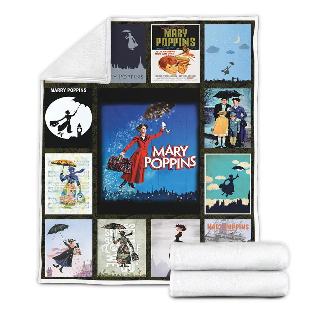 Mary Poppins Returns Fleece Blanket Gift For Mothers Day Fathers Day