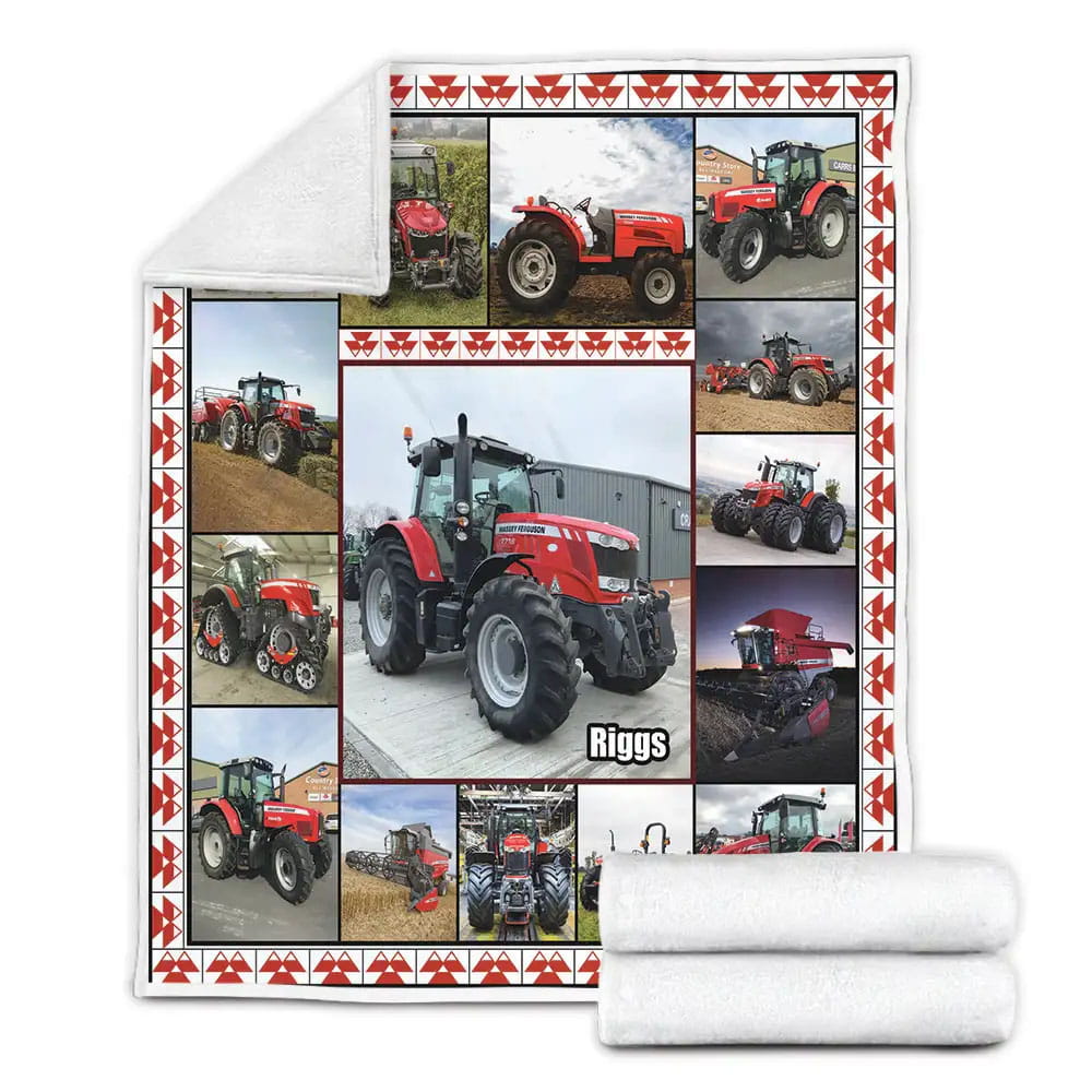Petmytshirt Tractor Fleece Blanket Gift For Besties