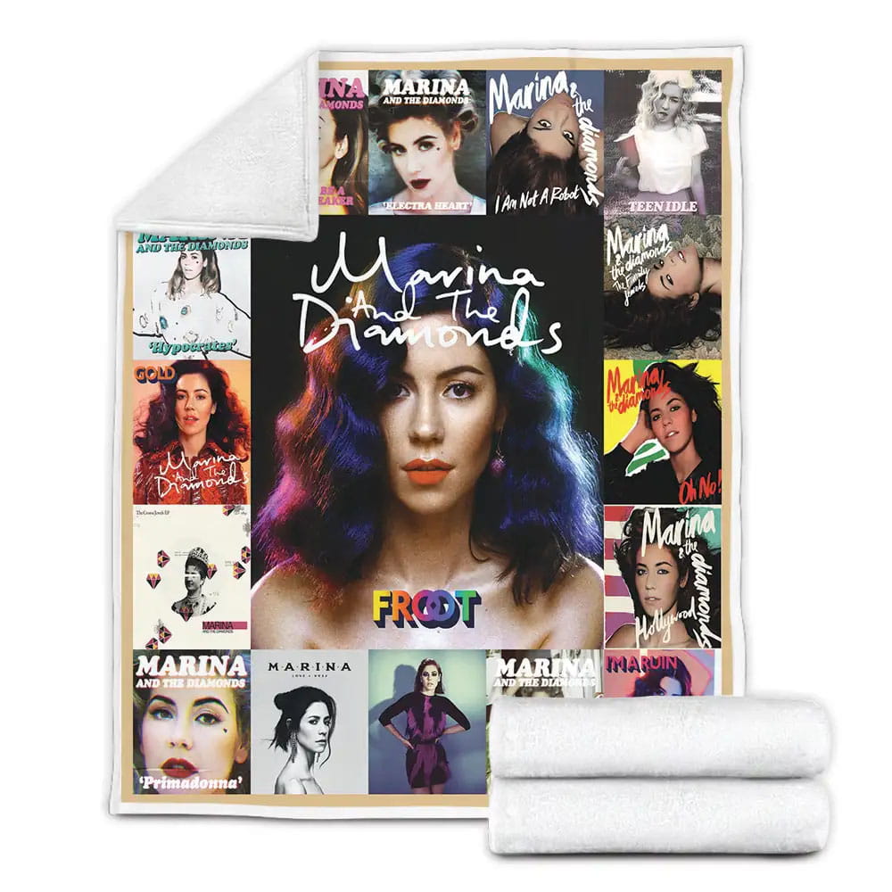 Marina And The Diamond Albums Fleece Blanket Gift For Besties