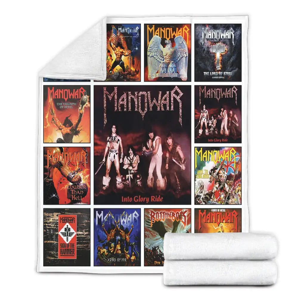 Manowar Fleece Blanket Gift For Mothers Day Fathers Day