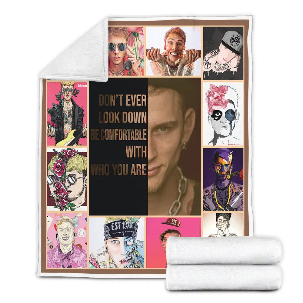 Machine Gun Kelly Fleece Blanket 