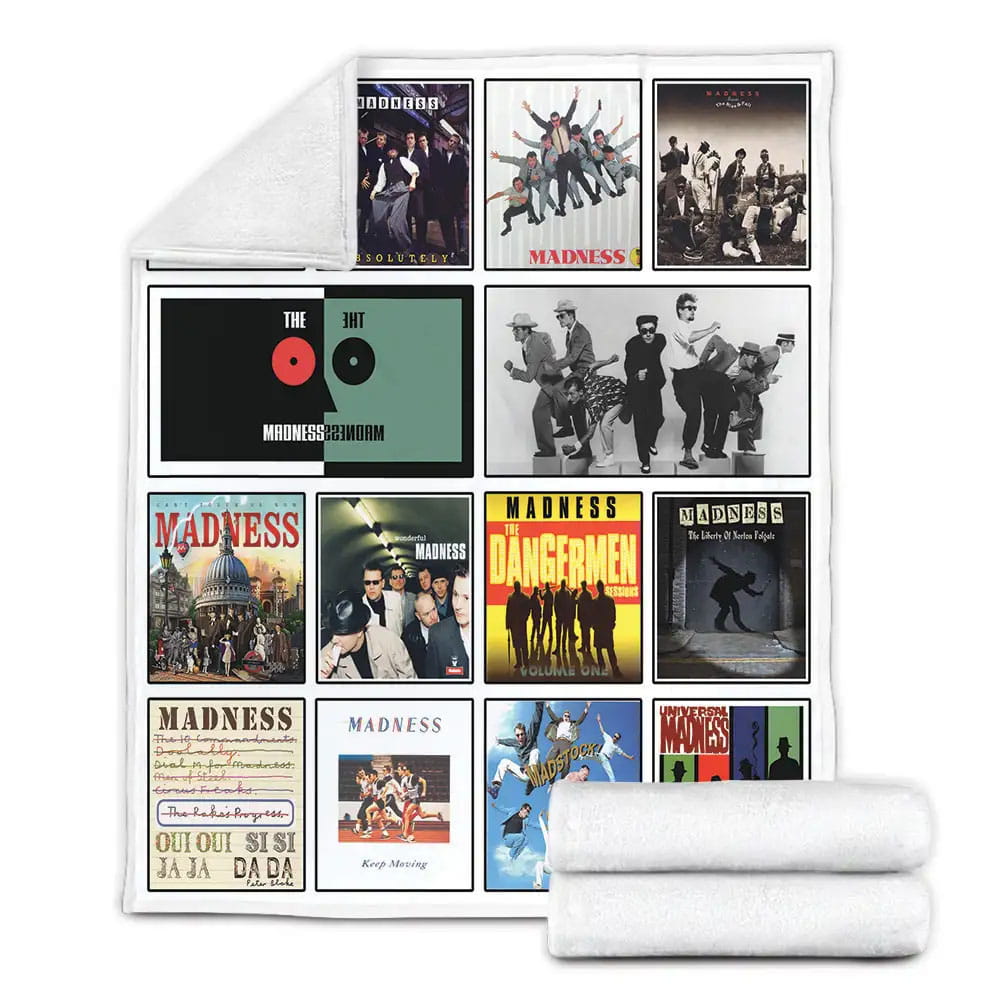 Madness Album Covers Fleece Blanket 