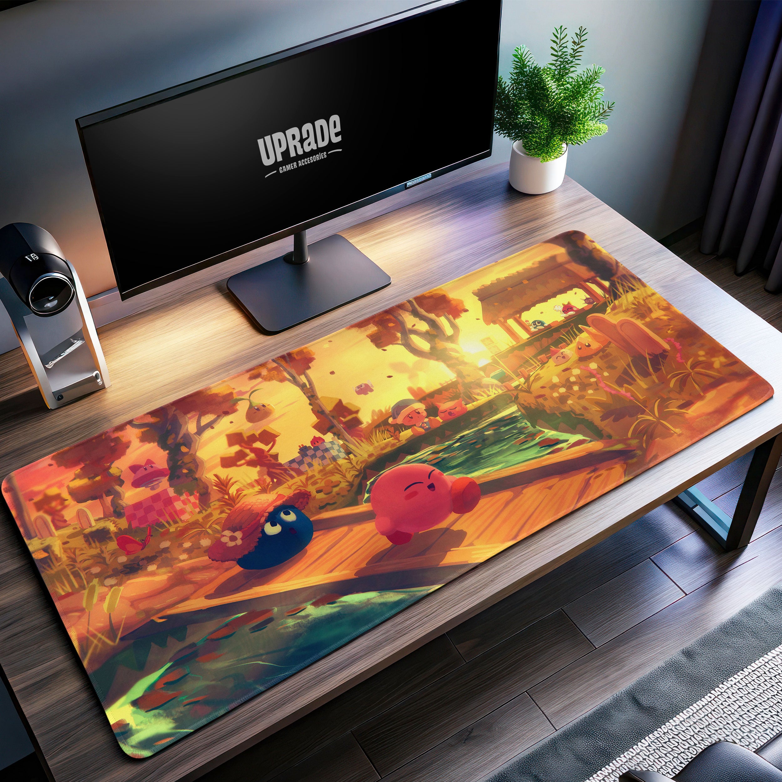 Allleftout Kirby Dreamland Desk Mat, Sunset Adventure Mouse Pad