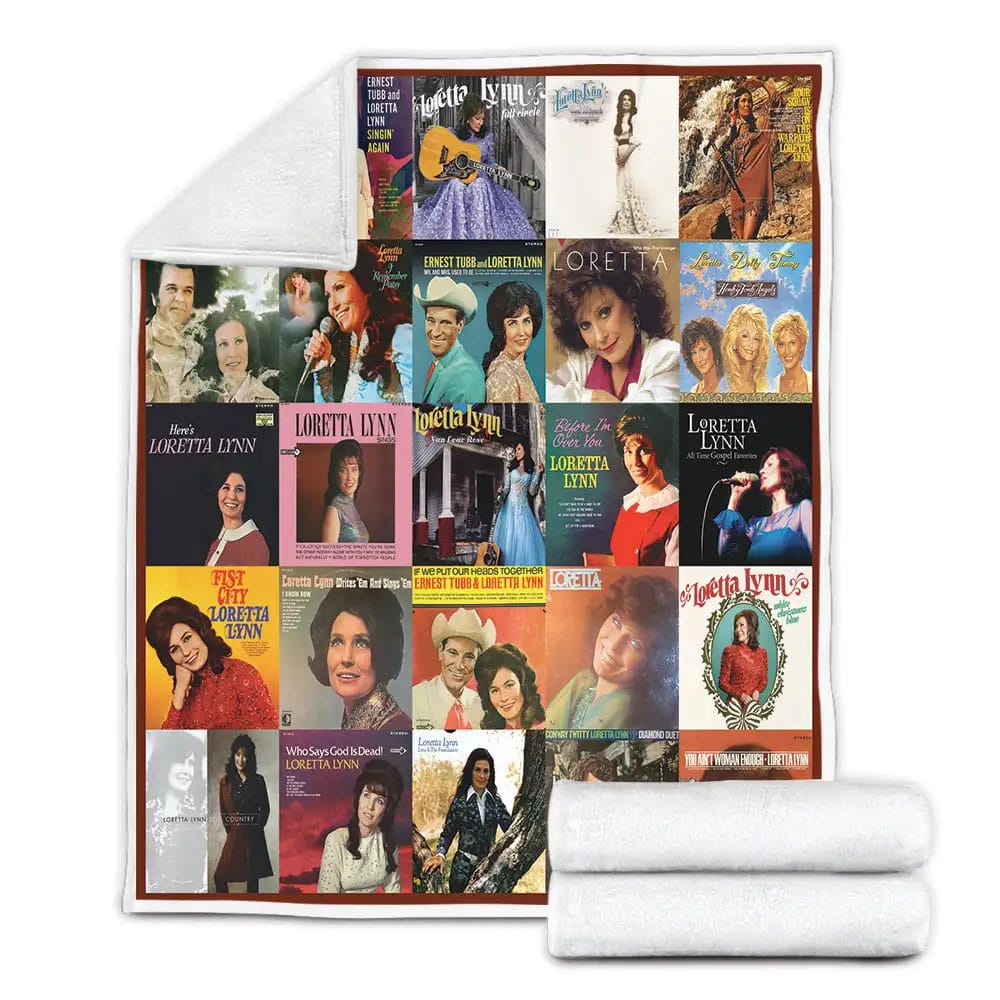 Loretta Lynn Fleece Blanket Gift For Wife Husband