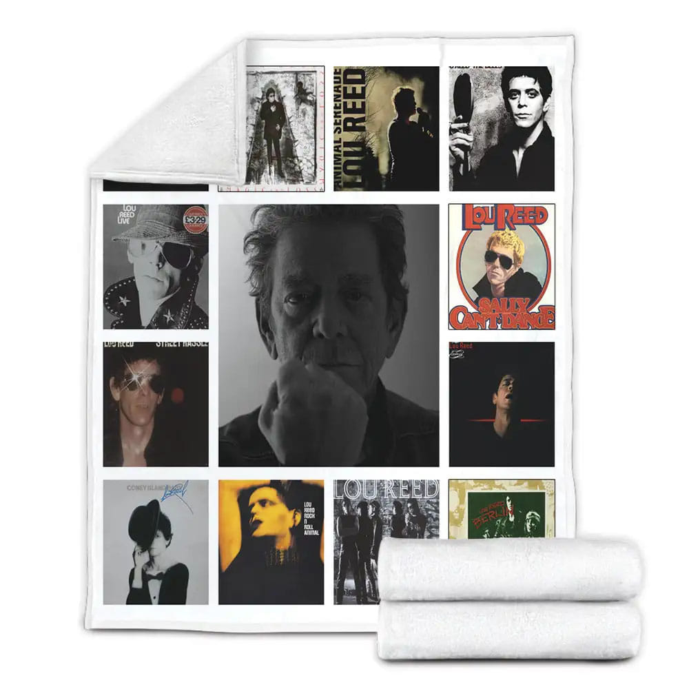 Lou Reed Fleece Blanket Gift For Birthday Halloween Christmas