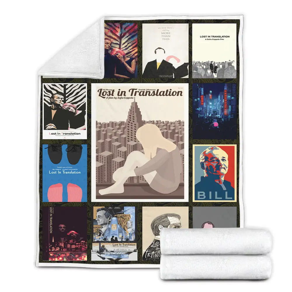 Lost In Translation Fleece Blanket Gift For Birthday Halloween Christmas