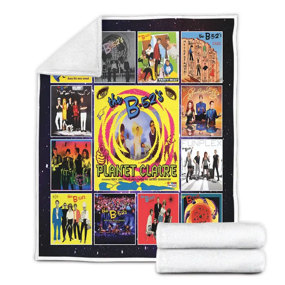 The B-52s Fleece Blanket Gift For Wife Husband