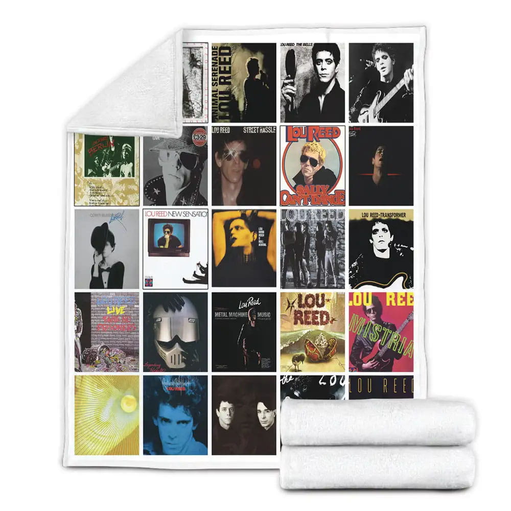 Lou Reed Fleece Blanket Gift For Wife Husband