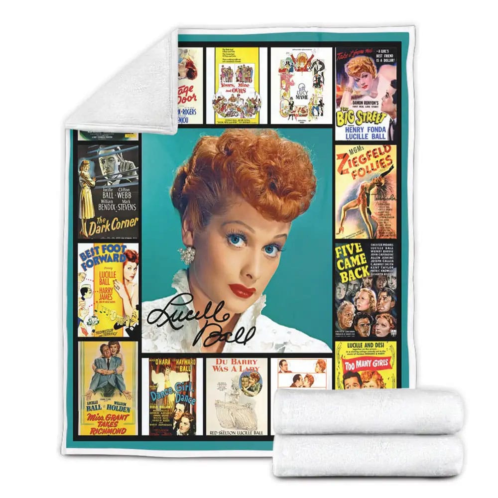 Lucille Ball Fleece Blanket Gift For Mothers Day Fathers Day