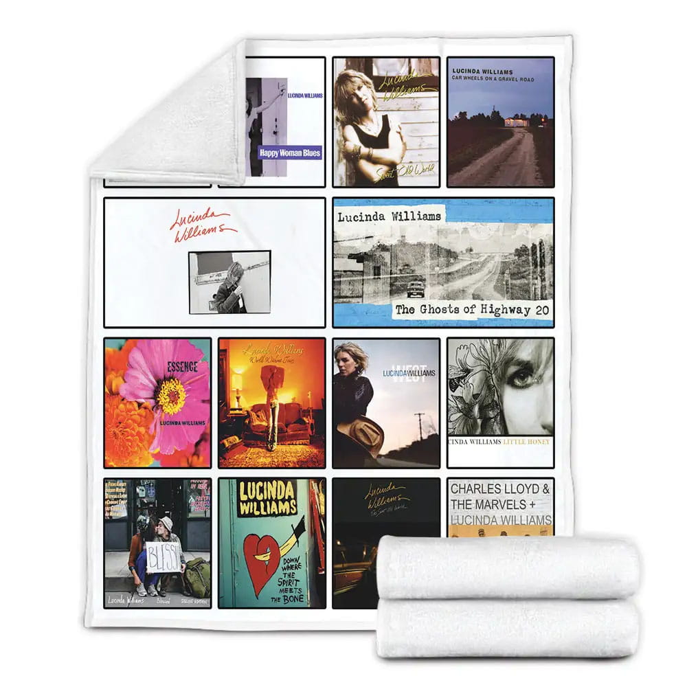 Lucinda Williams Album Fleece Blanket Gift For Birthday Halloween Christmas