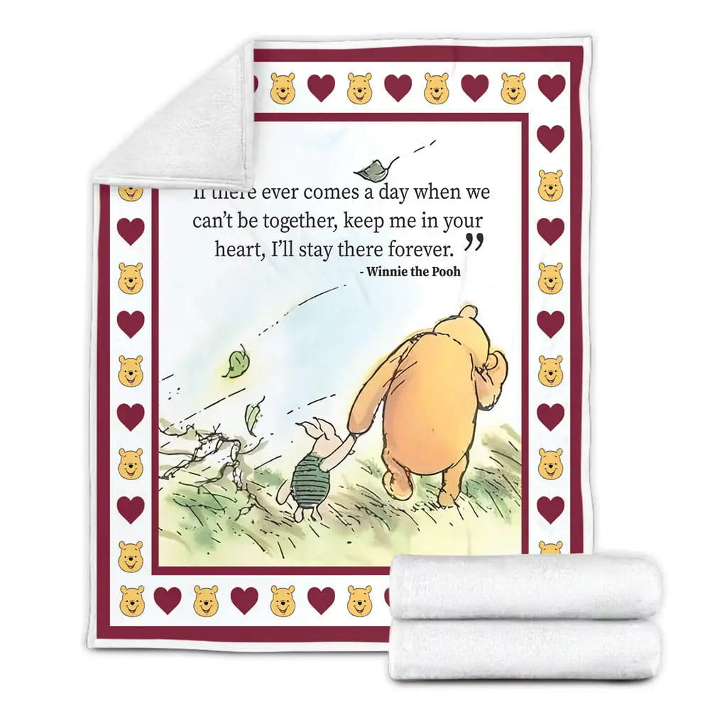 Pooh And Friend Fleece Blanket Gift For Besties