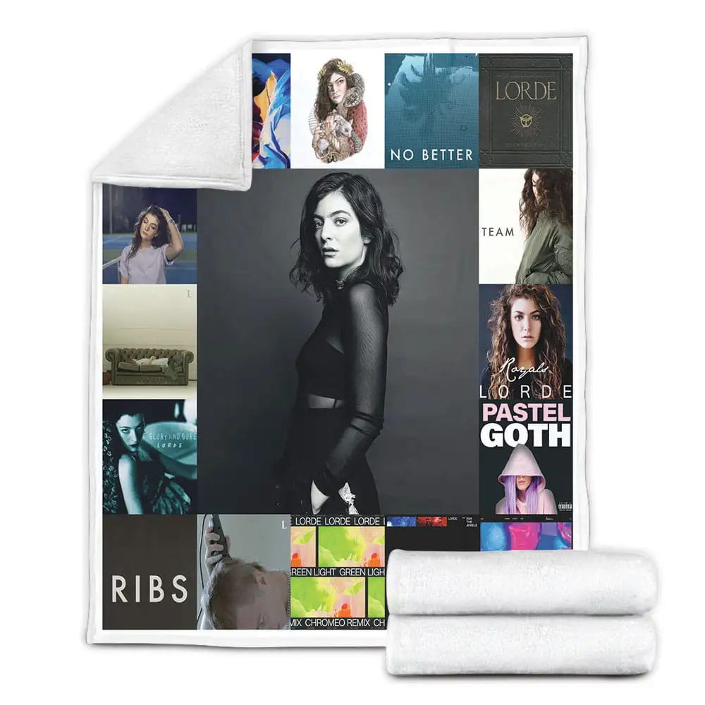 Lorde Album Covers Fleece Blanket Gift For Birthday Halloween Christmas