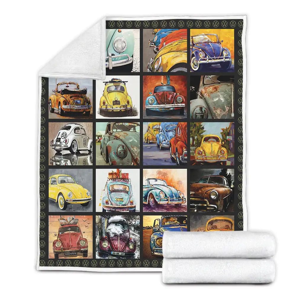 Volkswagen Fleece Blanket Gift For Birthday Halloween Christmas