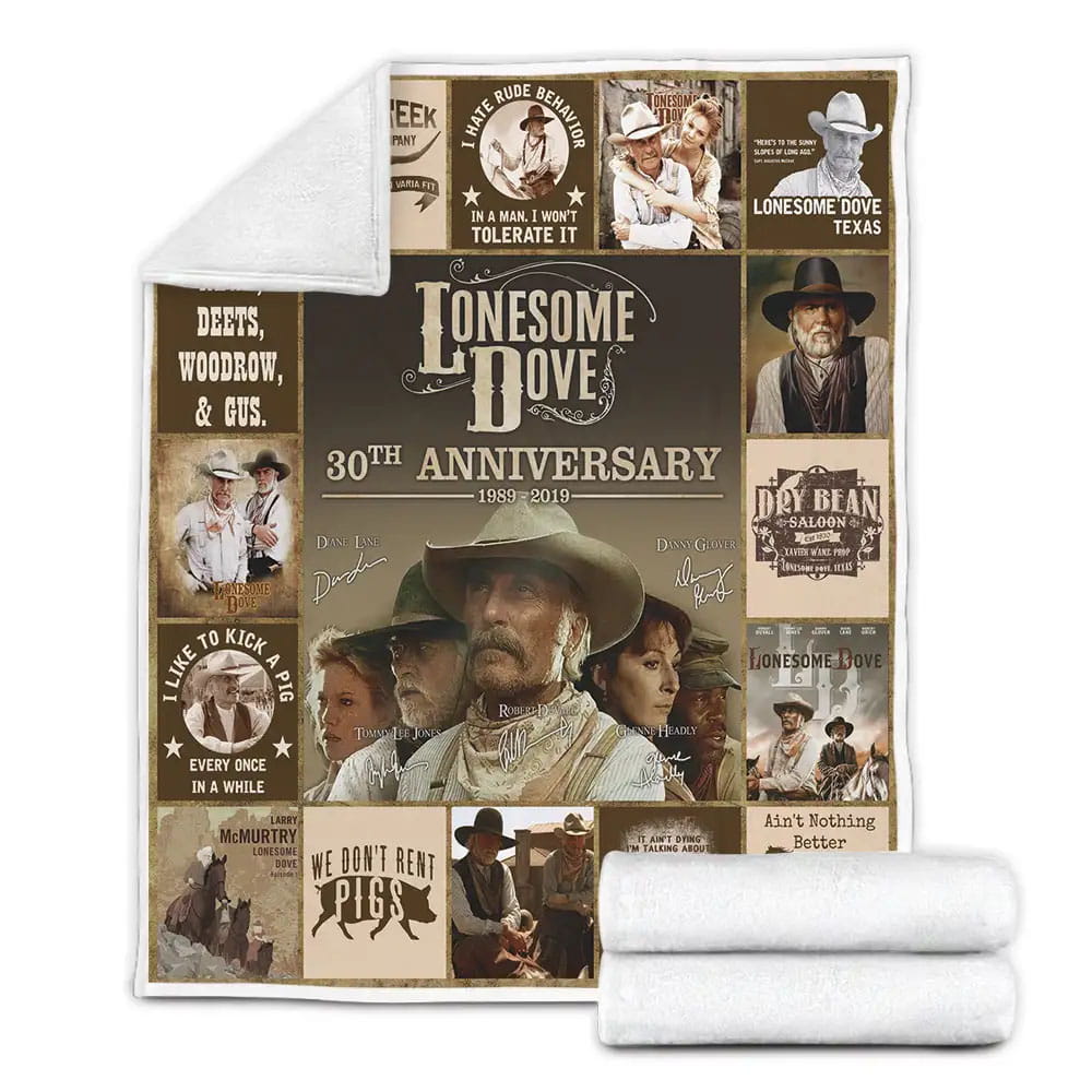 Lonesome Dove Fleece Blanket Gift For Mothers Day Fathers Day