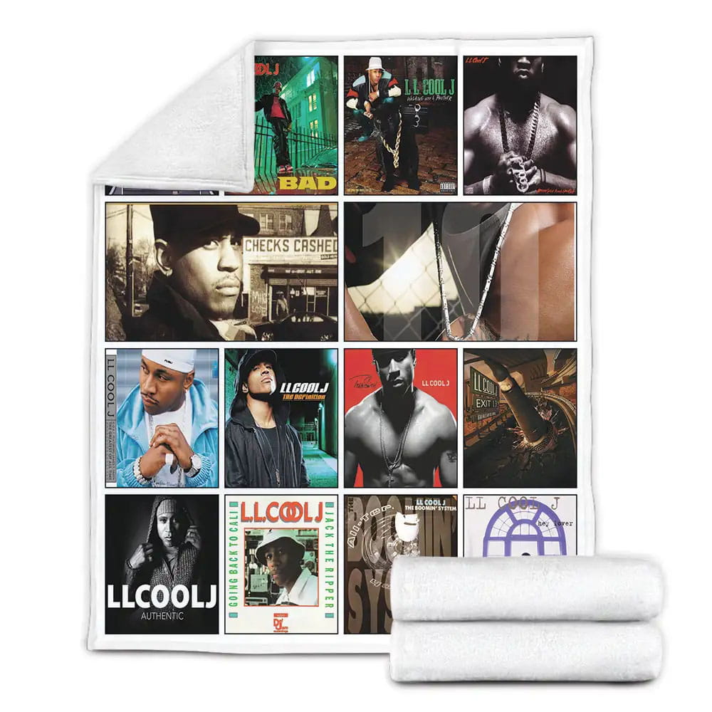 Cool J Album Covers Fleece Blanket Gift For Birthday Halloween Christmas