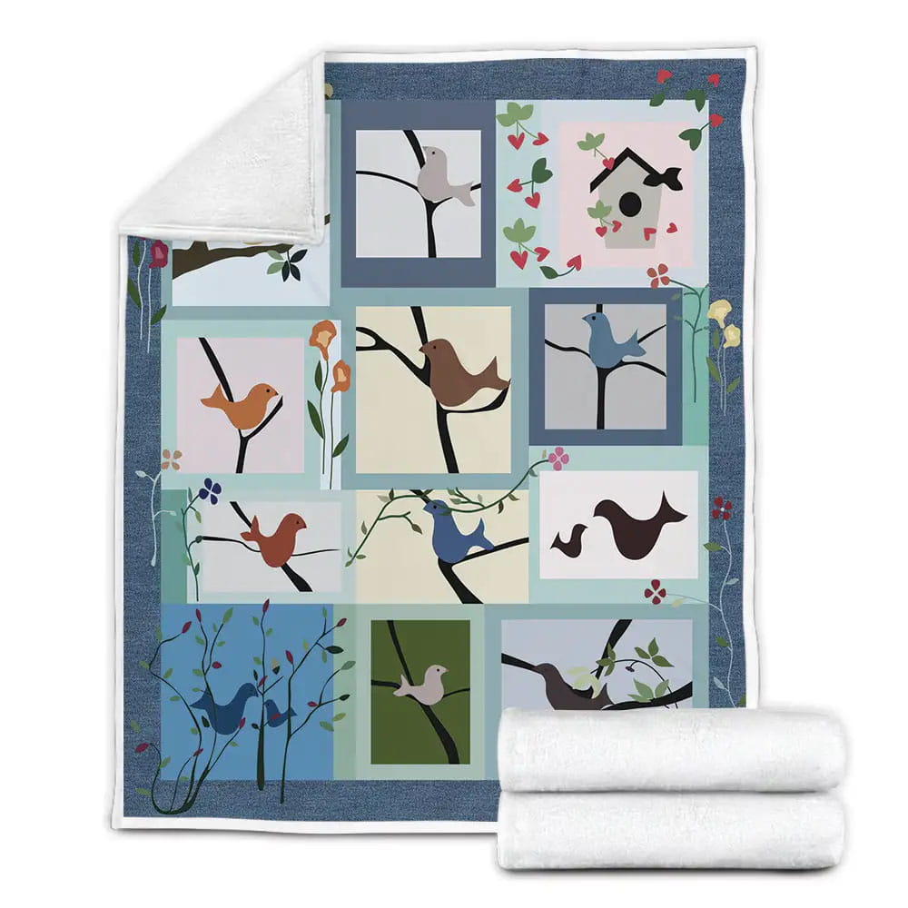 Bird Fleece Blanket 