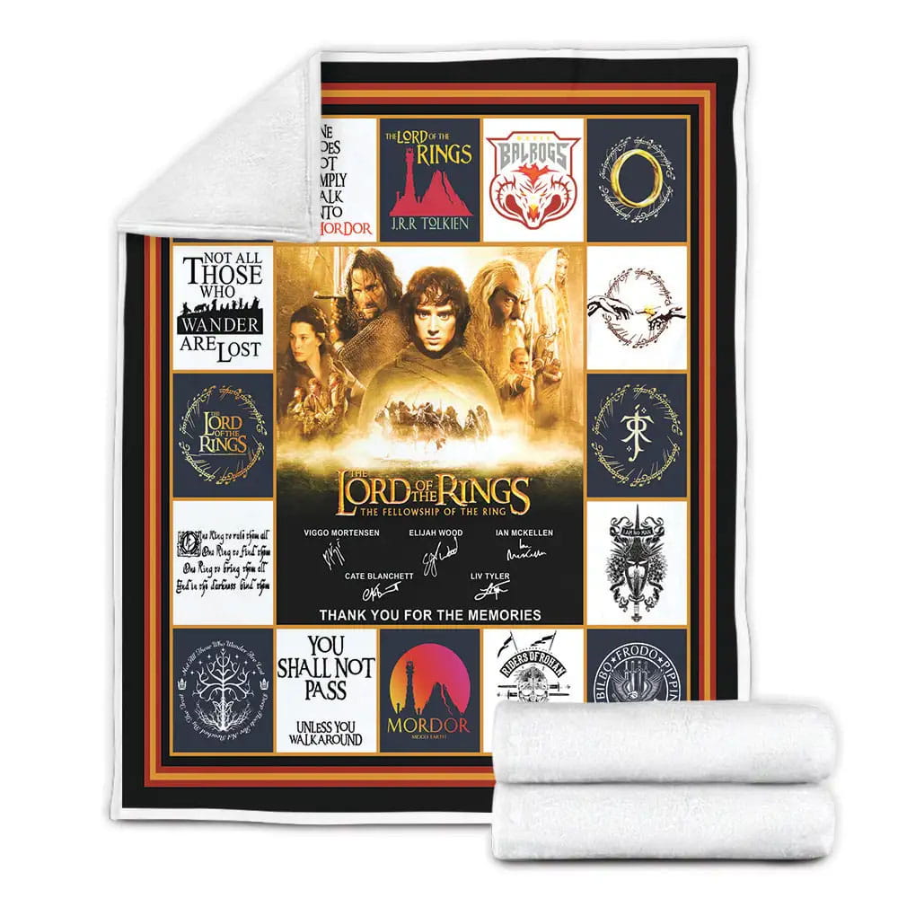 Lord Of The Rings Fleece Blanket Gift For Mothers Day Fathers Day