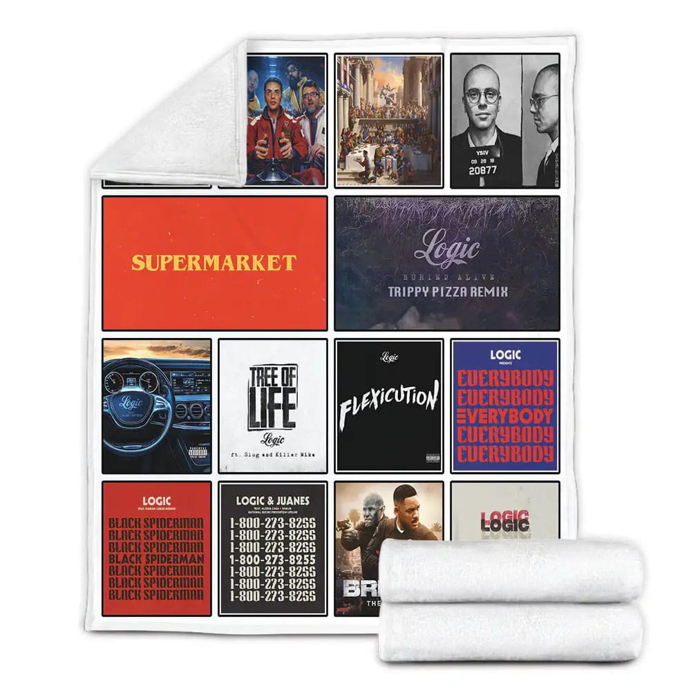 Logic Album Covers Fleece Blanket Gift For Wife Husband